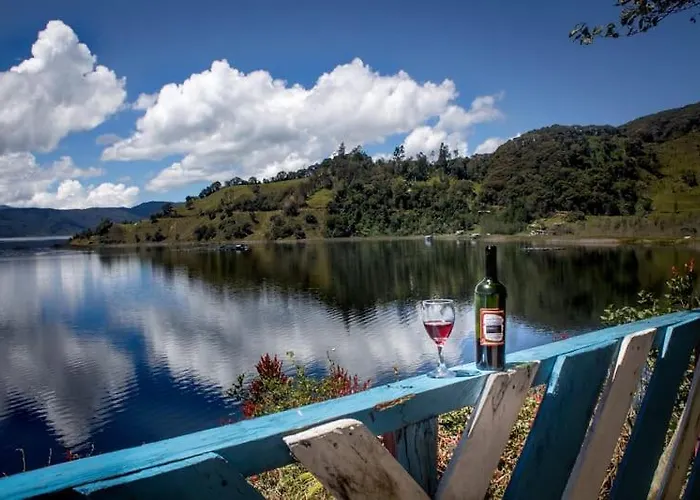 Cabana Azulado Vista A Laguna